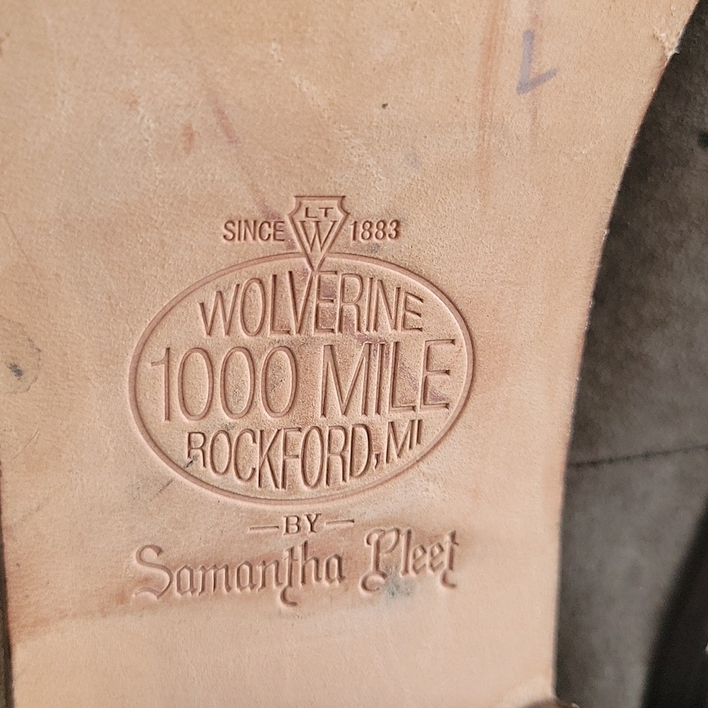 Wolverine 1000 mile slipon herl booties Size 10M - Picture 6 of 9